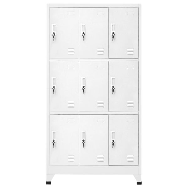 Lockerkast Met 9 Vakken 90X45X180 Cm Staal - Afbeelding 2