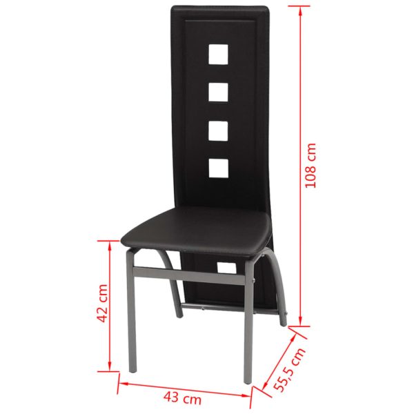 Eetkamerstoelen Kunstleer - Afbeelding 5