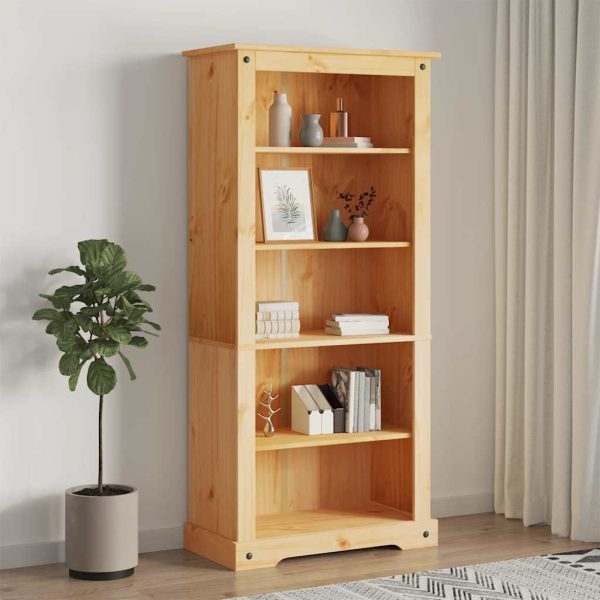 Boekenkast Met 5 Planken Corona-Stijl 80X40X Grenenhout