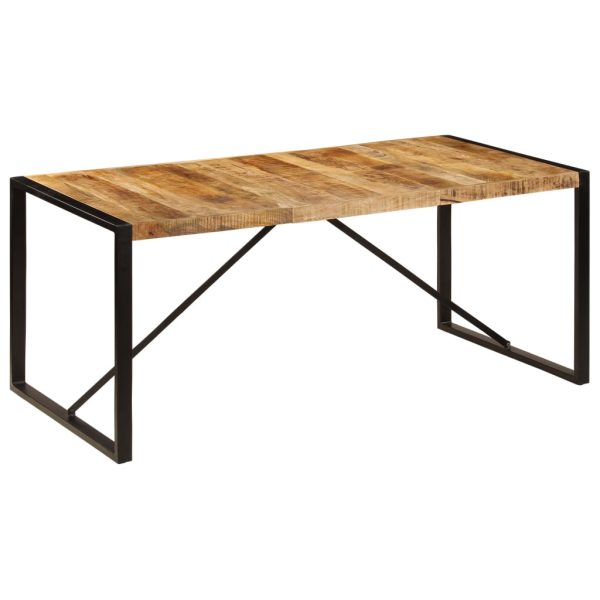 Eettafel 180 Cm Massief Ruw Mangohout - Afbeelding 8