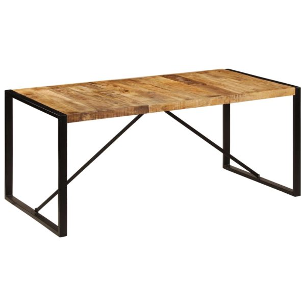 Eettafel 180 Cm Massief Ruw Mangohout - Afbeelding 11