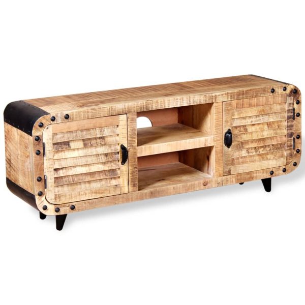 Tv-Meubel 120X30X50 Cm Massief Mangohout - Afbeelding 4