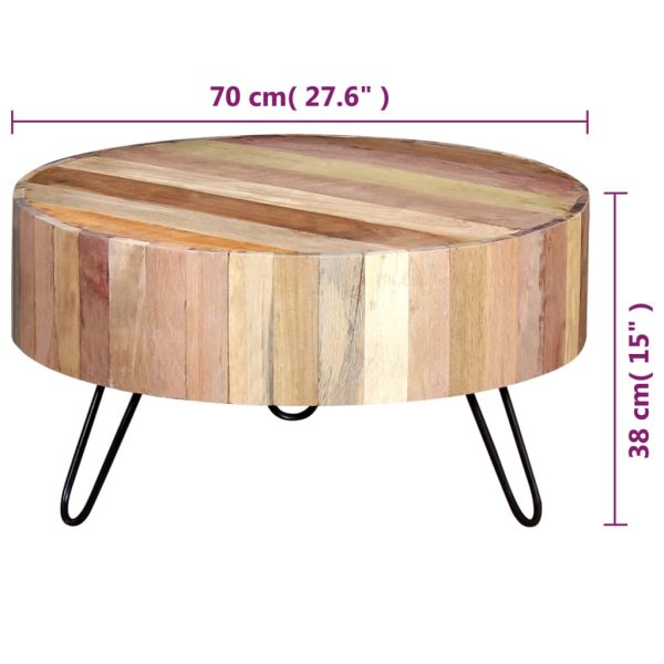 Salontafel Massief Gerecycled Hout - Afbeelding 7