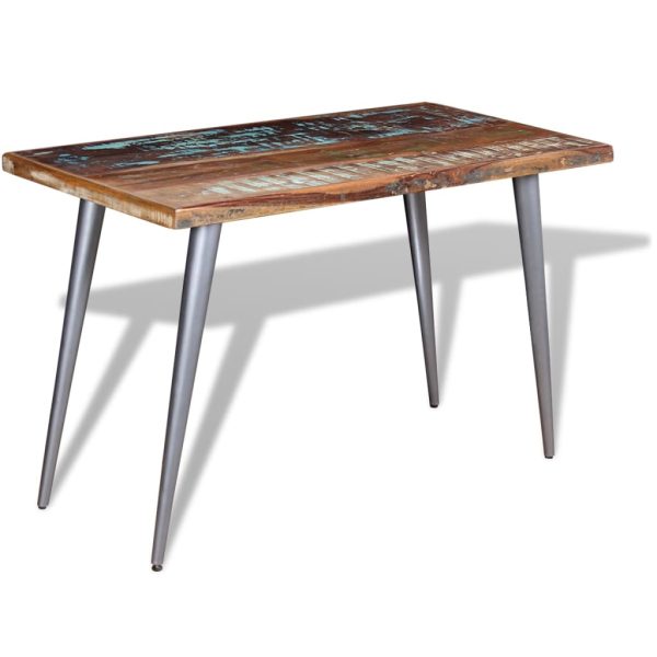 Eettafel 120X60X76 Cm Massief Gerecycled Hout - Afbeelding 2