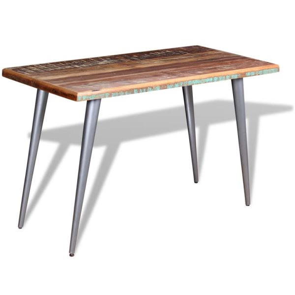 Eettafel 120X60X76 Cm Massief Gerecycled Hout - Afbeelding 4