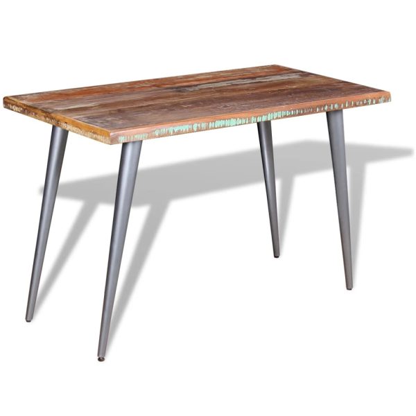 Eettafel 120X60X76 Cm Massief Gerecycled Hout - Afbeelding 5