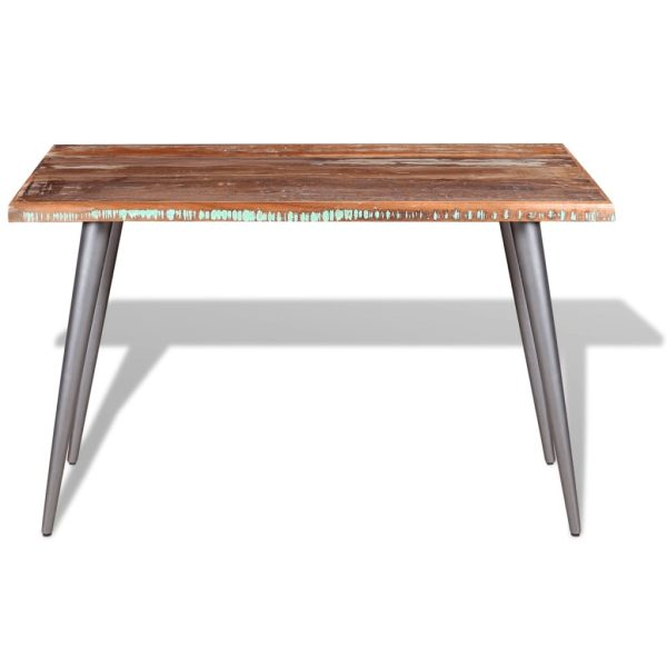 Eettafel 120X60X76 Cm Massief Gerecycled Hout - Afbeelding 6