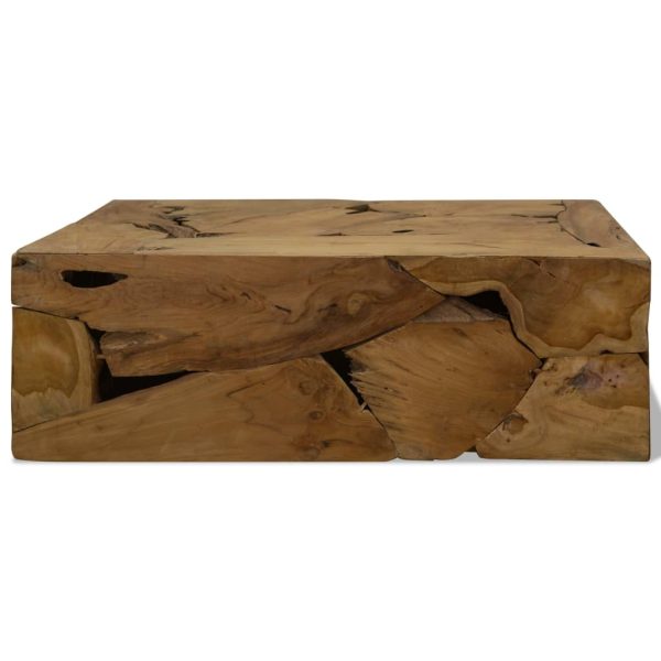 Salontafel 90X50X30 Cm Echt Teakhout Bruin - Afbeelding 2