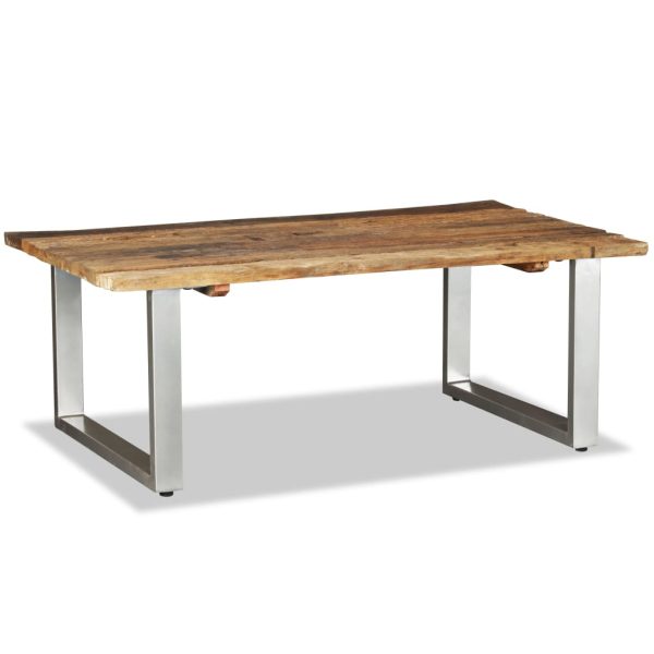 Salontafel 100X60X38 Cm Massief Gerecycled Hout - Afbeelding 2