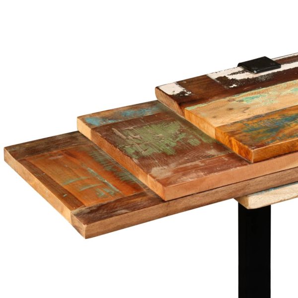 Wandtafel Verstelbaar Massief Gerecycled Hout - Afbeelding 8