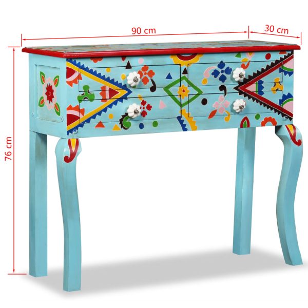 Wandtafel Handgeschilderd Massief Mangohout - Afbeelding 7