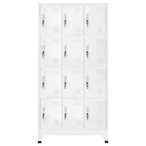 Lockerkast Met 12 Compartimenten 90X45X180 Cm - Afbeelding 2