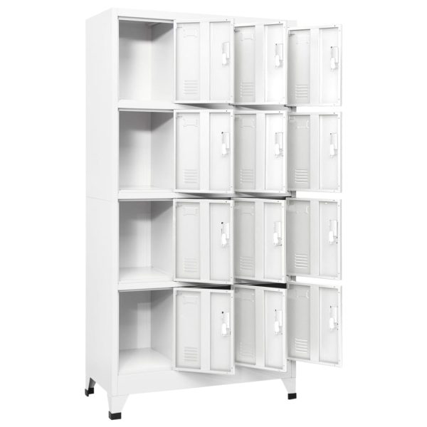 Lockerkast Met 12 Compartimenten 90X45X180 Cm - Afbeelding 3