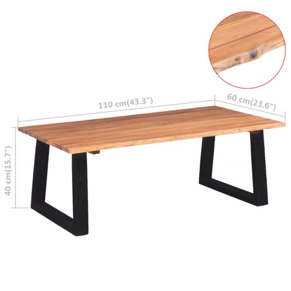 Salontafel Massief Acaciahout 110X60X40 Cm - Afbeelding 7