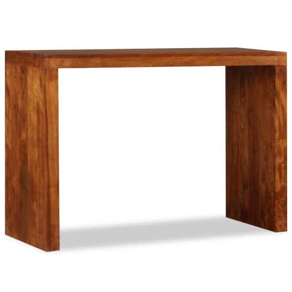 Wandtafel 110X40X76 Cm Hout Met Honingkleurige Afwerking - Afbeelding 3