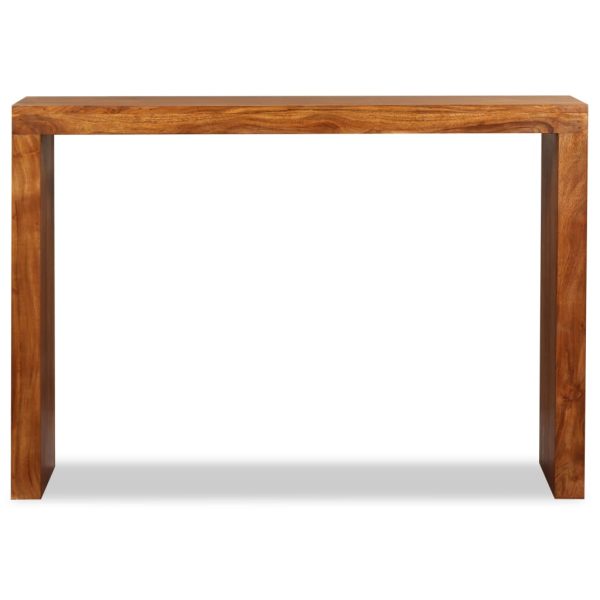 Wandtafel 110X40X76 Cm Hout Met Honingkleurige Afwerking - Afbeelding 6