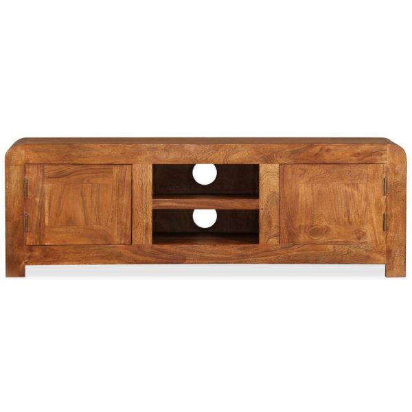 Tv-Meubel 120X30X40 Cm Massief Hout Met Honingafwerking - Afbeelding 6