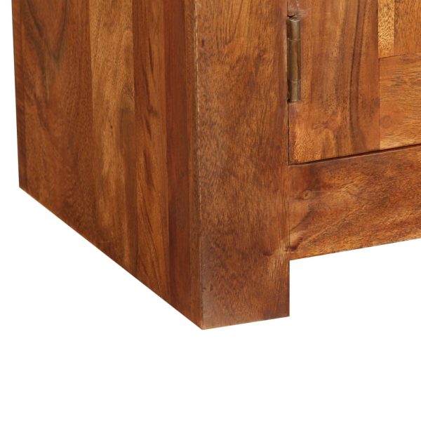 Tv-Meubel 120X30X40 Cm Massief Hout Met Honingafwerking - Afbeelding 9