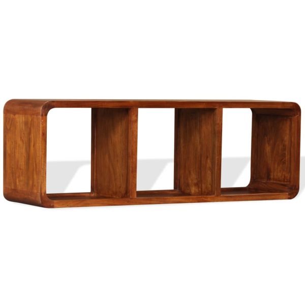 Tv-Meubel 120X30X40 Cm Massief Hout Met Honingafwerking - Afbeelding 3