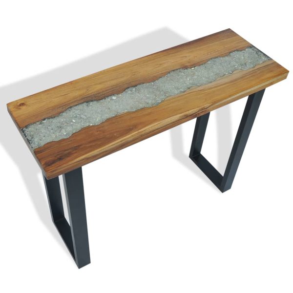 Wandtafel 100X35X75 Cm Teakhout - Afbeelding 4