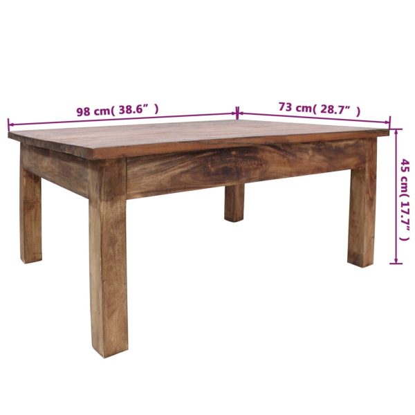 Salontafel 98X73X45 Cm Massief Gerecycled Hout - Afbeelding 7