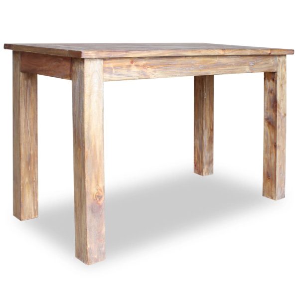 Eettafel 120X60X77 Cm Massief Mahoniehout - Afbeelding 3