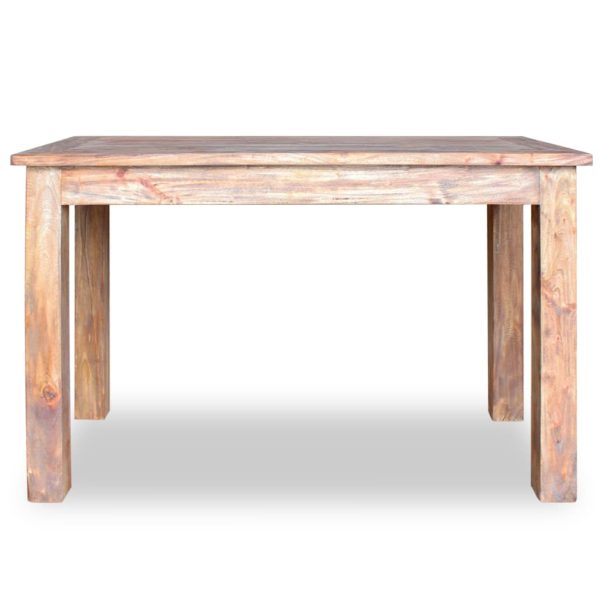 Eettafel 120X60X77 Cm Massief Mahoniehout - Afbeelding 4