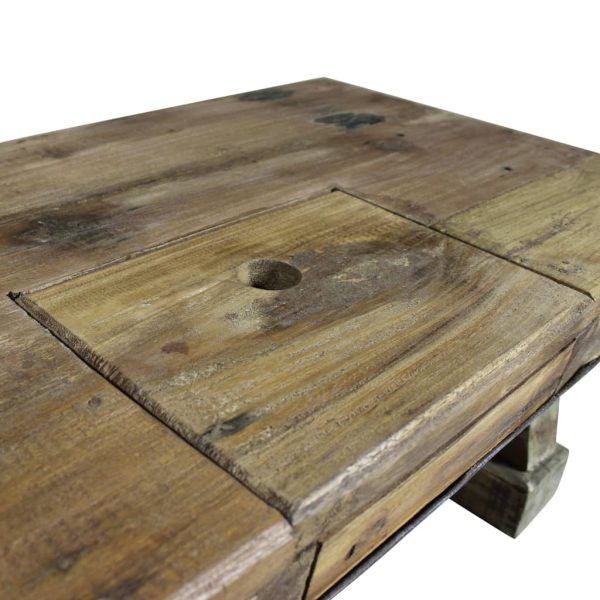 Salontafel 90X50X35 Cm Massief Gerecycled Hout - Afbeelding 3