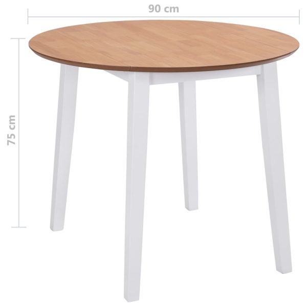 Eettafel Inklapbaar Rond Mdf - Afbeelding 8