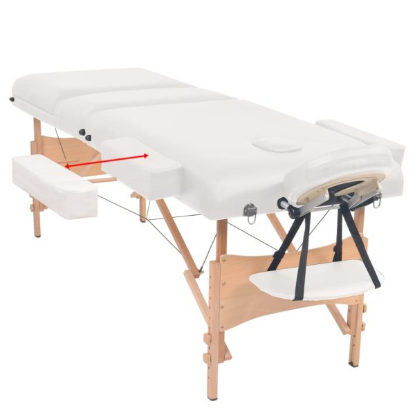 Massagetafel Inklapbaar 3 Zones 10 Cm Dik - Afbeelding 4