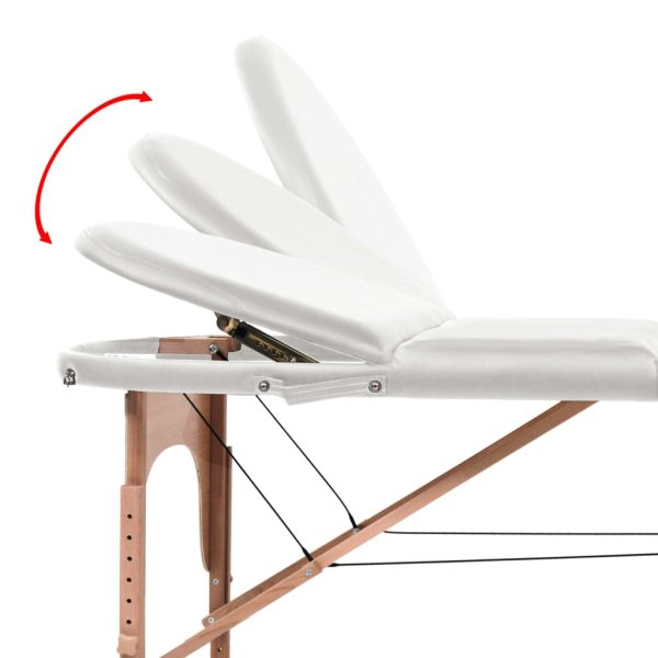 Massagetafel Inklapbaar 4 Cm Dik Met 2 Bolsters Ovaal - Afbeelding 9