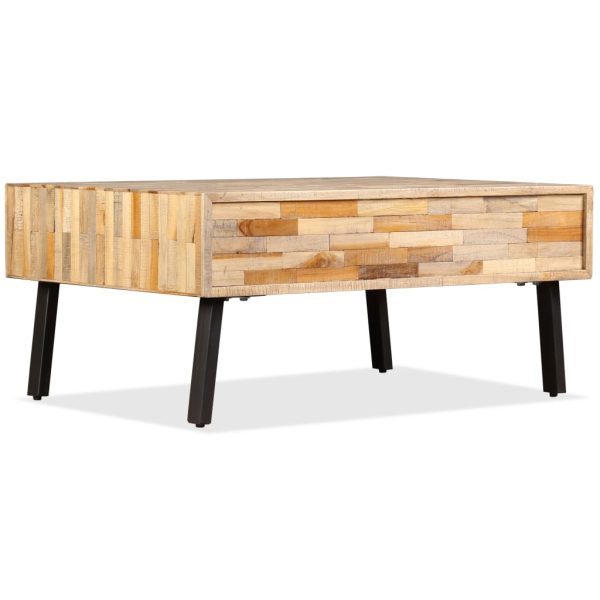 Salontafel 90X65X40 Cm Massief Gerecycled Teakhout - Afbeelding 4