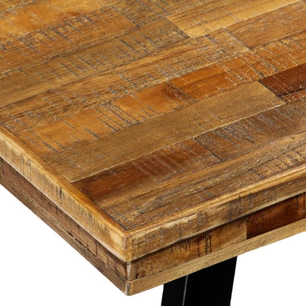 Eettafel 180X90X76 Cm Gerecycled Teakhout En Staal - Afbeelding 5