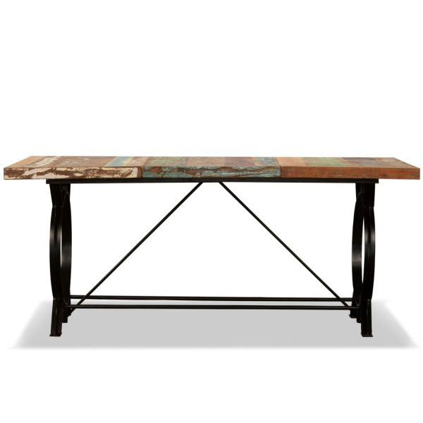 Eettafel 180 Cm Massief Gerecycled Hout - Afbeelding 3