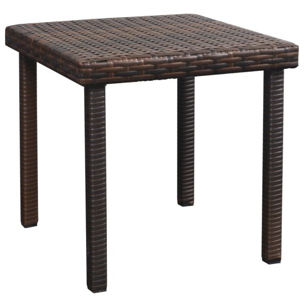 Ligbedden 2 St Met Tafel Poly Rattan - Afbeelding 8