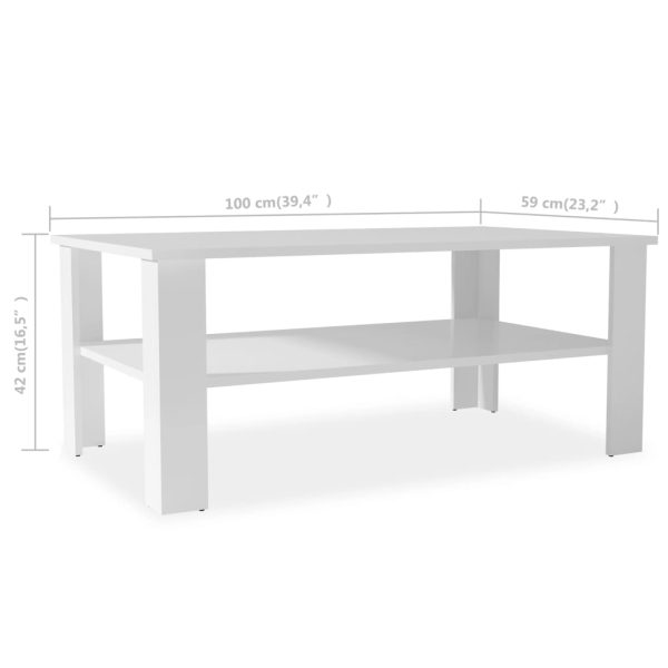 Salontafel 100X59X42 Cm Bewerkt Hout - Afbeelding 6