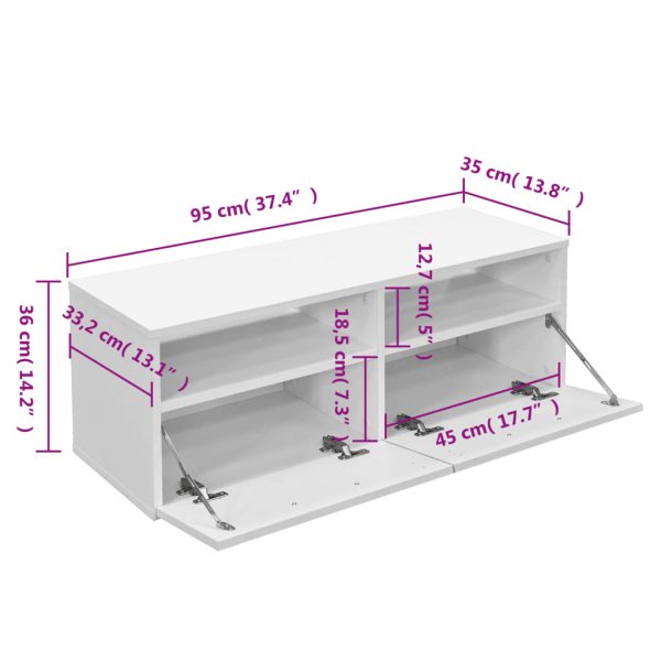 Tv-Meubel 95X35X36 Cm Bewerkt Hout - Afbeelding 5