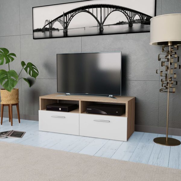 Tv-Meubel 95X35X36 Cm Bewerkt Hout - Afbeelding 7