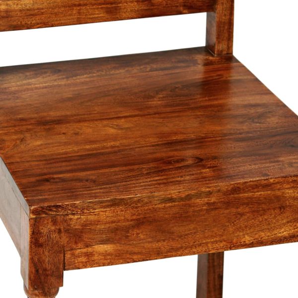 Eetkamerstoelen Klassiek Hout Met Honingafwerking - Afbeelding 4