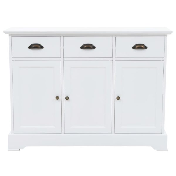 Dressoir Met 3 Deuren 105X35X77,5 Cm Mdf En Grenenhout - Afbeelding 2