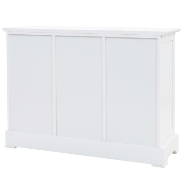 Dressoir Met 3 Deuren 105X35X77,5 Cm Mdf En Grenenhout - Afbeelding 4