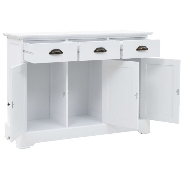 Dressoir Met 3 Deuren 105X35X77,5 Cm Mdf En Grenenhout - Afbeelding 5