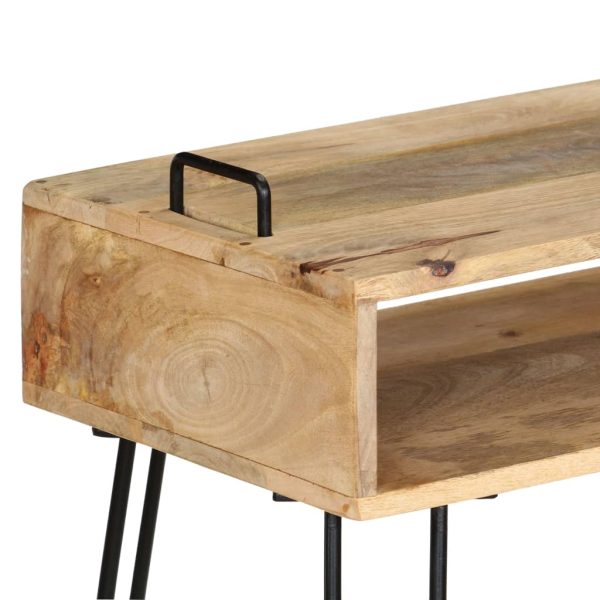 Wandtafel 115X35X76 Cm Massief Mangohout - Afbeelding 4