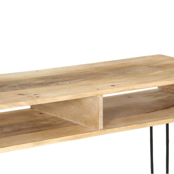 Wandtafel 115X35X76 Cm Massief Mangohout - Afbeelding 5