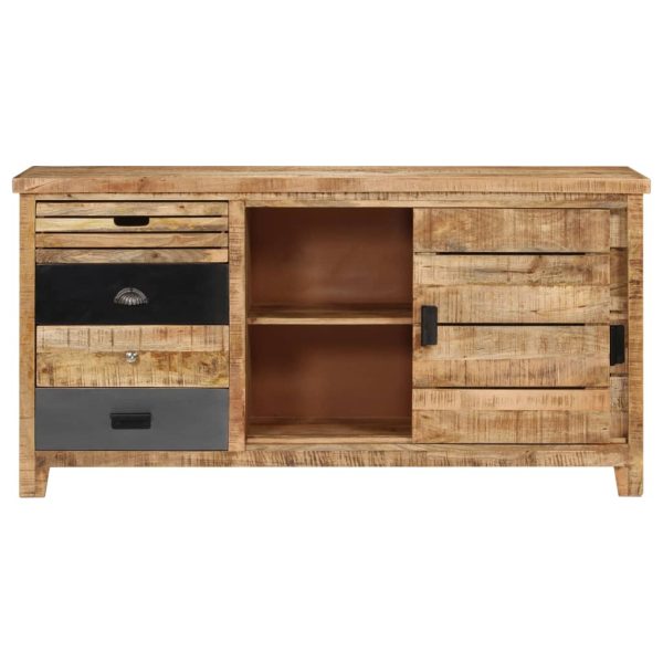 Dressoir 160X40X80 Cm Massief Mangohout - Afbeelding 3