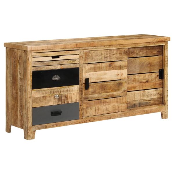 Dressoir 160X40X80 Cm Massief Mangohout - Afbeelding 9