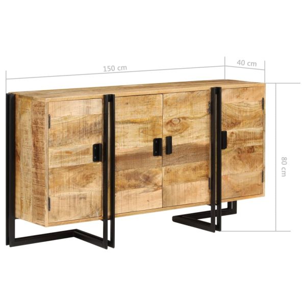 Dressoir 150X40X80 Cm Massief Mangohout - Afbeelding 10