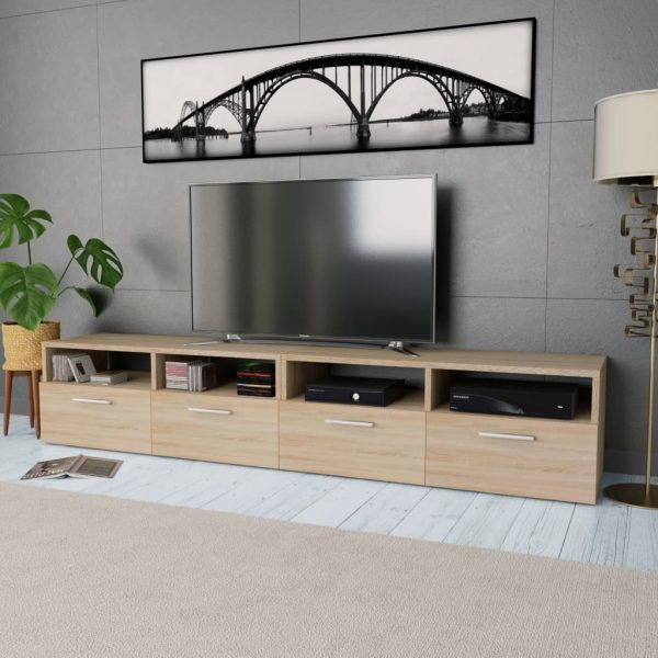 Tv-Meubels 95X35X36 Cm Bewerkt Hout - Afbeelding 7