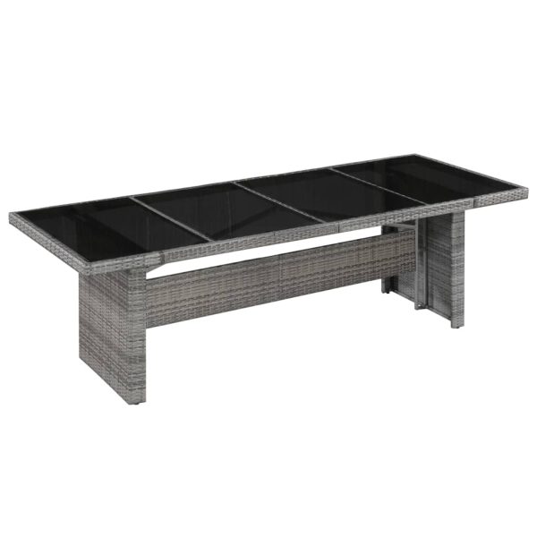 Tuintafel 240X90X74 Cm Poly Rattan En Massief Acaciahout - Afbeelding 6