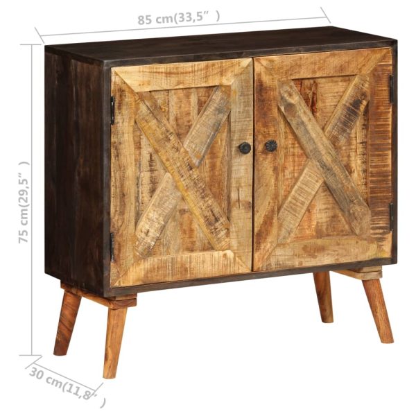 Dressoir 85X30X75 Cm Massief Mangohout - Afbeelding 7